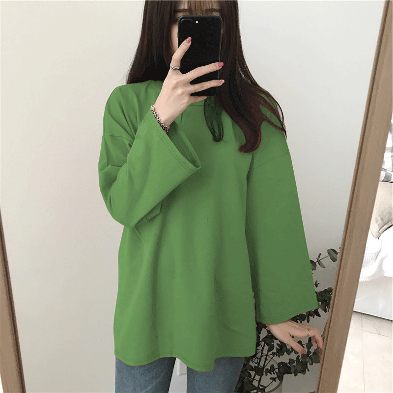 Loose And Lazy Style Versatile Long-sleeved Top