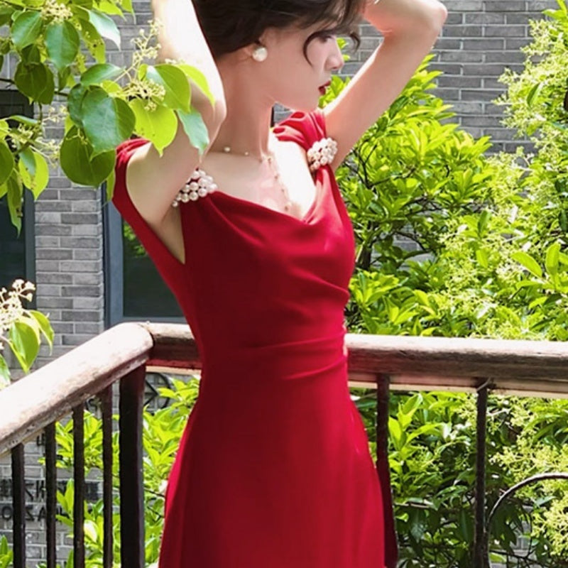 New Wear Clothes Usually Engagement Dress Dress Red Bride