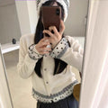 Women's Knitted Cardigan Loose Lazy Style Short Top