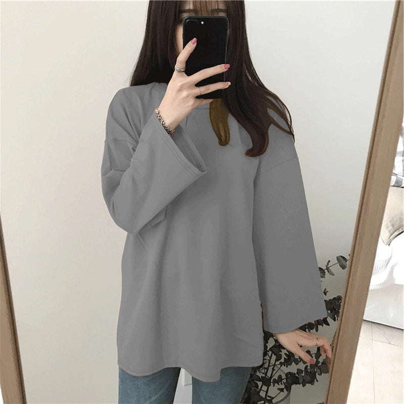Loose And Lazy Style Versatile Long-sleeved Top